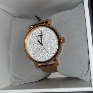 NWT Rose Gold Glitter Watch